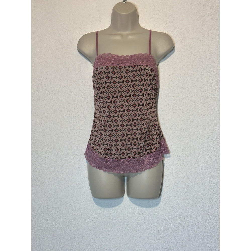 Y2k The Limited Pink Brown Lace  Cami Top Womens‎ Size S Fairy Whimsigoth Boho